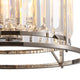 Bendir Pendant Polished Nickel/Clear Crystal