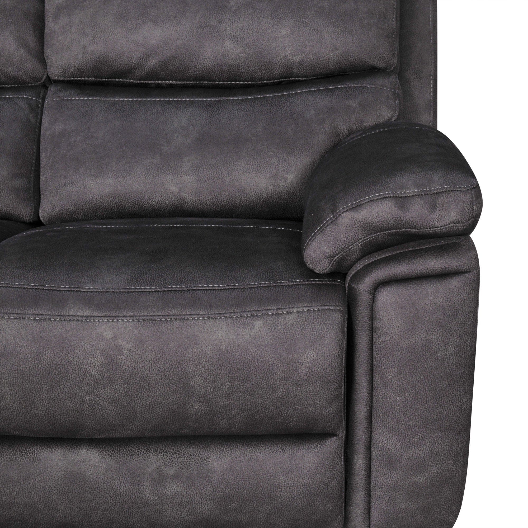 Tampa - 2 Seat Manual Recliner Sofa, Fabric
