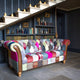 2 Seat Sofa In Fabric Patchwork