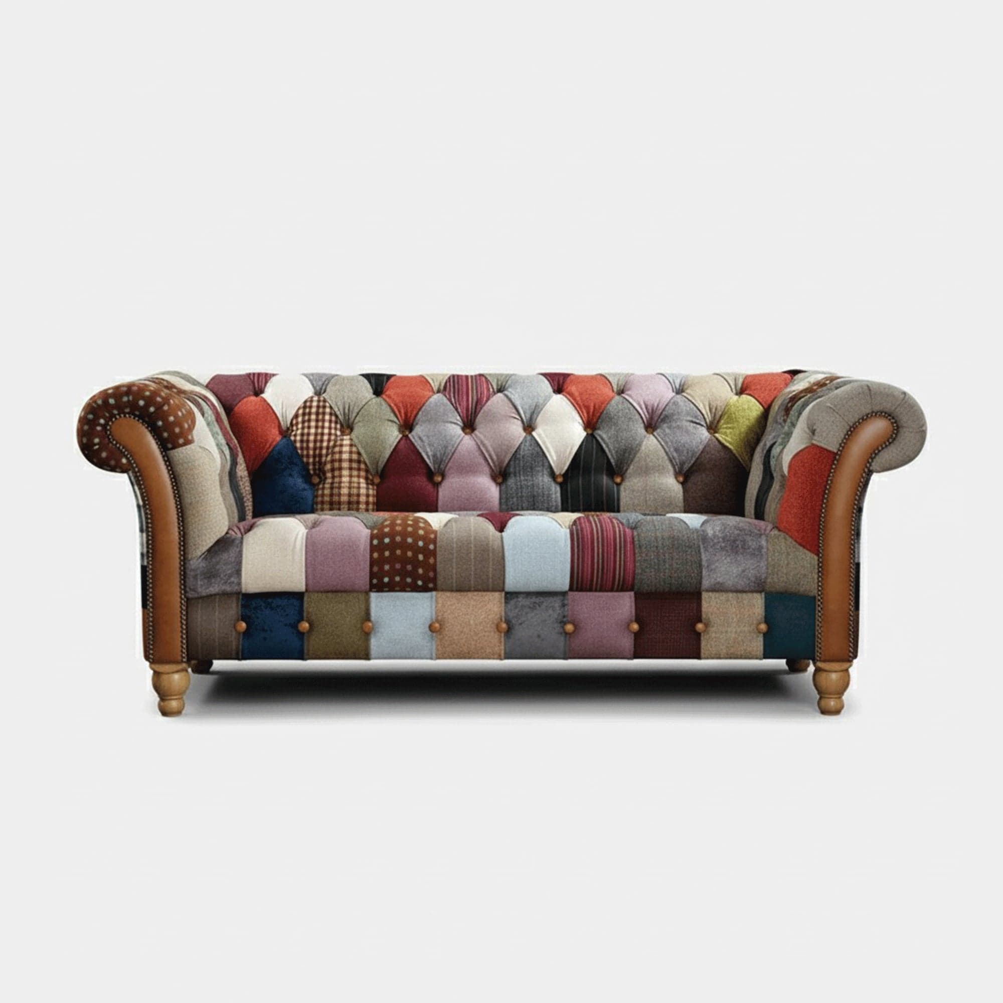 2 Seat Sofa In Fabric Patchwork