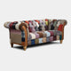 2 Seat Sofa In Fabric Patchwork