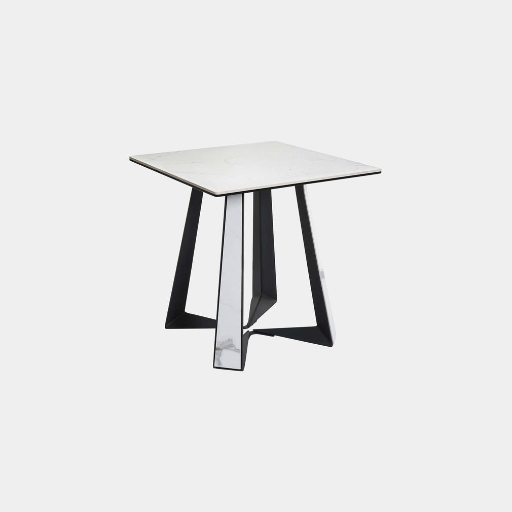 Loreto - Side Table in White Ceramic