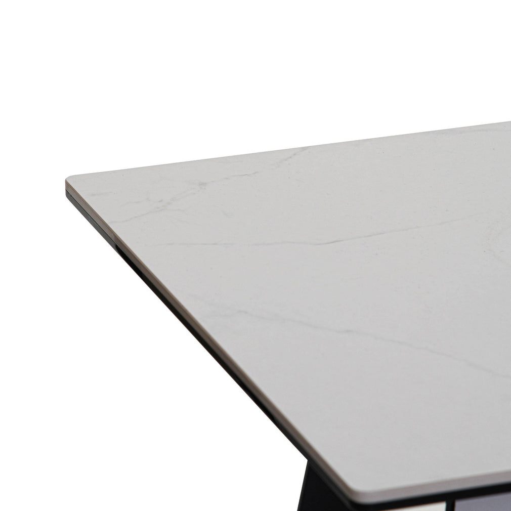Loreto - Side Table in White Ceramic