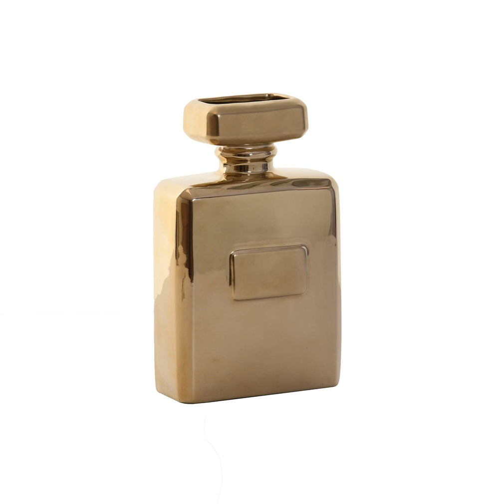 Perfume Bottle Vase Gold
