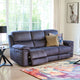 Tampa - 3 Seat 2 Power Recliner Sofa In Fabric Or Leather Fabric Grade BSF20