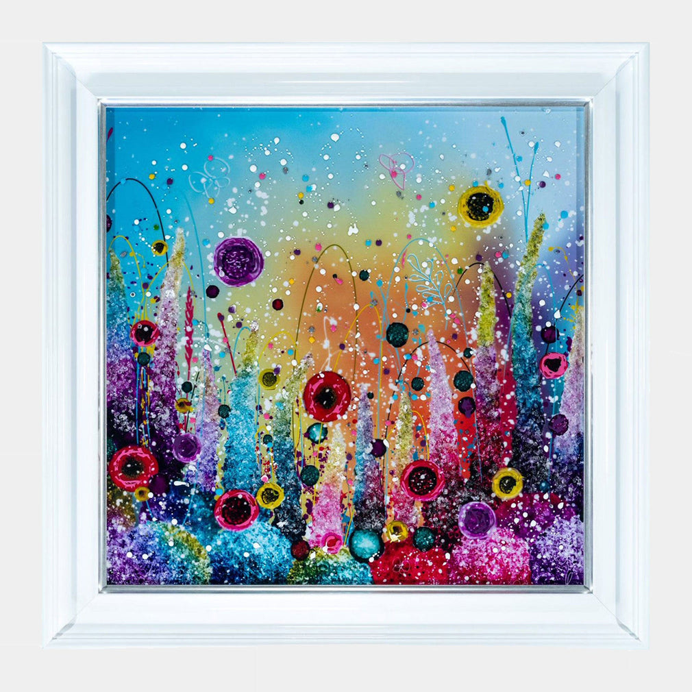 Fanciful Foxgloves - Framed Wall Art Print