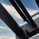 4m x 3m Rectangular Pergola In Grey Aluminium Including 2 x Zip Privacy Screens