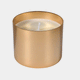 White Sandalwood Gold Candles Set of 3 (DR)
