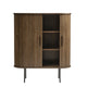 Tall Cabinet In Smoked Oak Finish