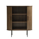 Tall Cabinet In Smoked Oak Finish