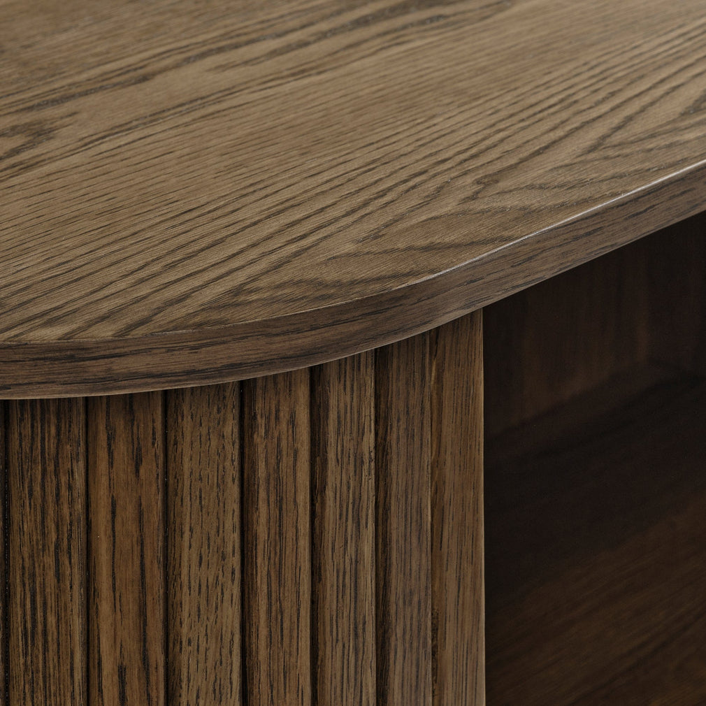 Tall Cabinet In Smoked Oak Finish