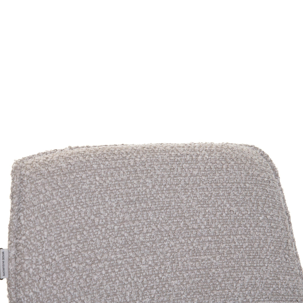 Nova - Dining Chair With 'A' Black Metal Leg In 7475/4 Mink Boucle