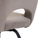 Nova - Swivel Dining Chair In Mink Velvet