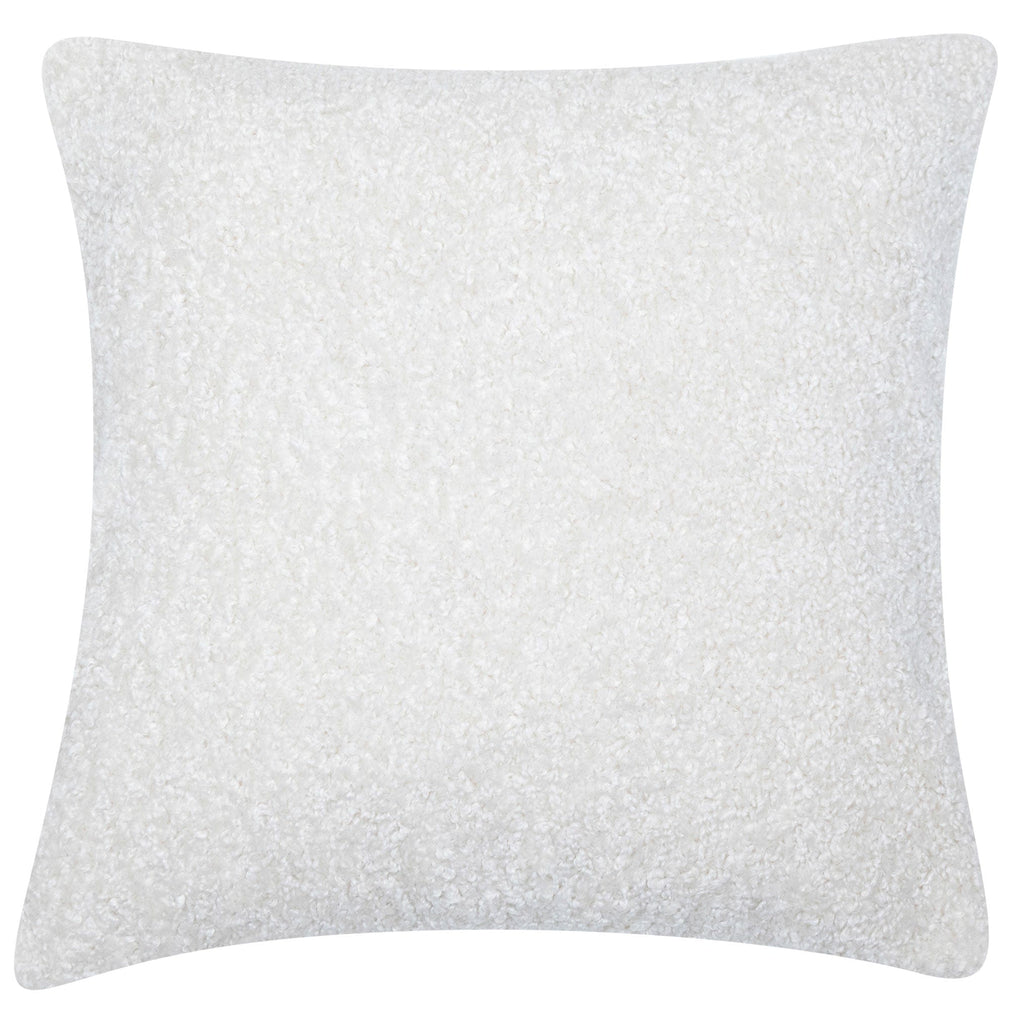 Essence Boucle Faux Fur Cushion Ivory - Small