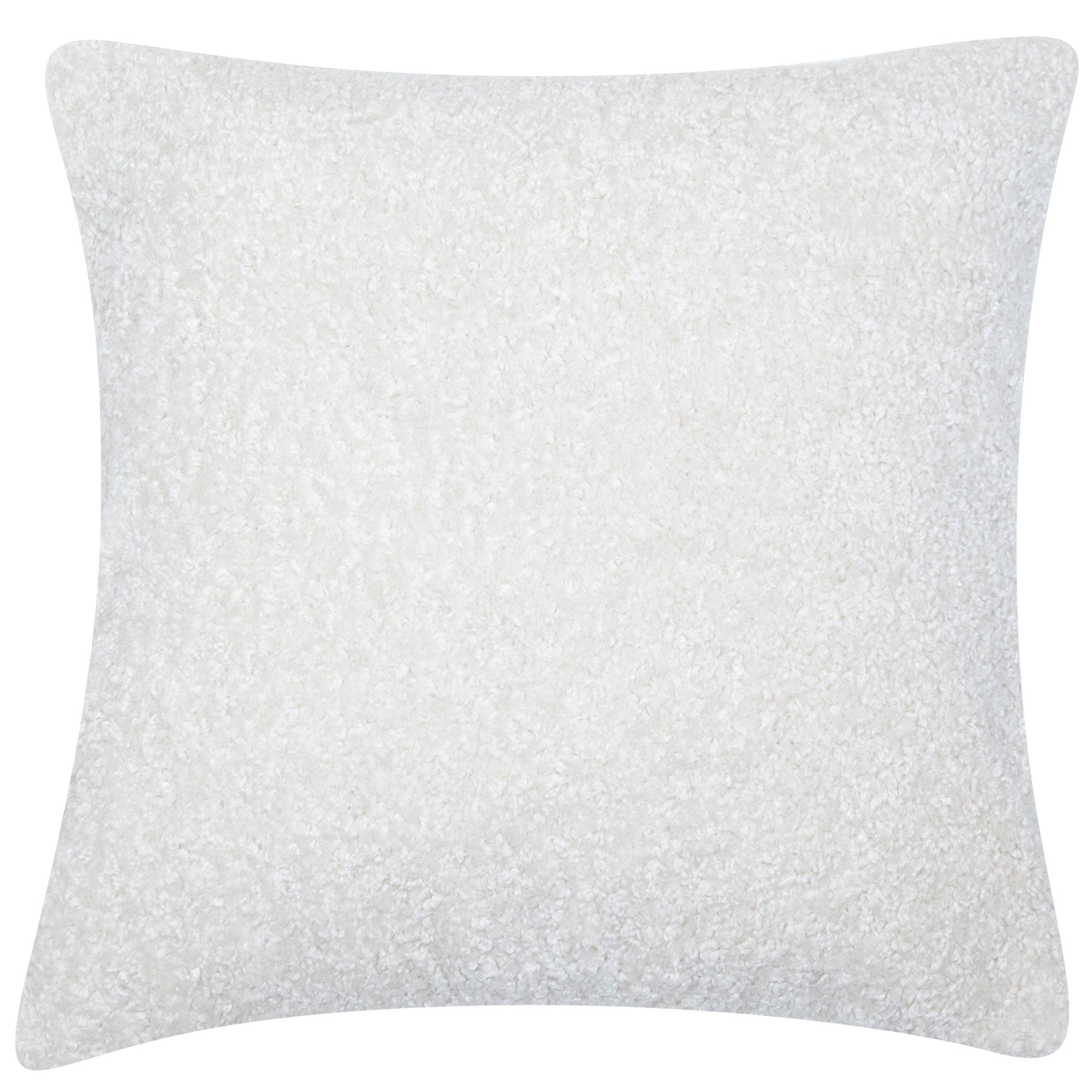 Essence Boucle Faux Fur Cushion Ivory - Small