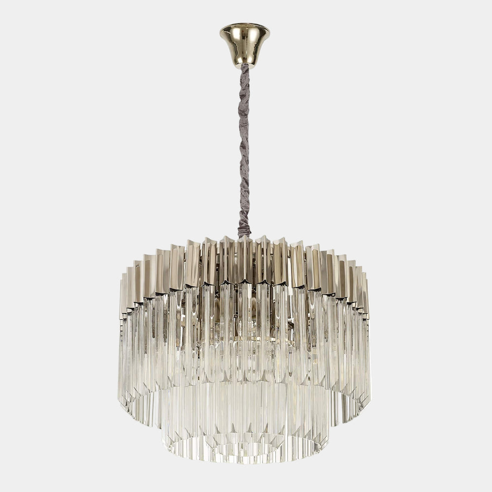 Avadi 8 Pendant Brass Glass