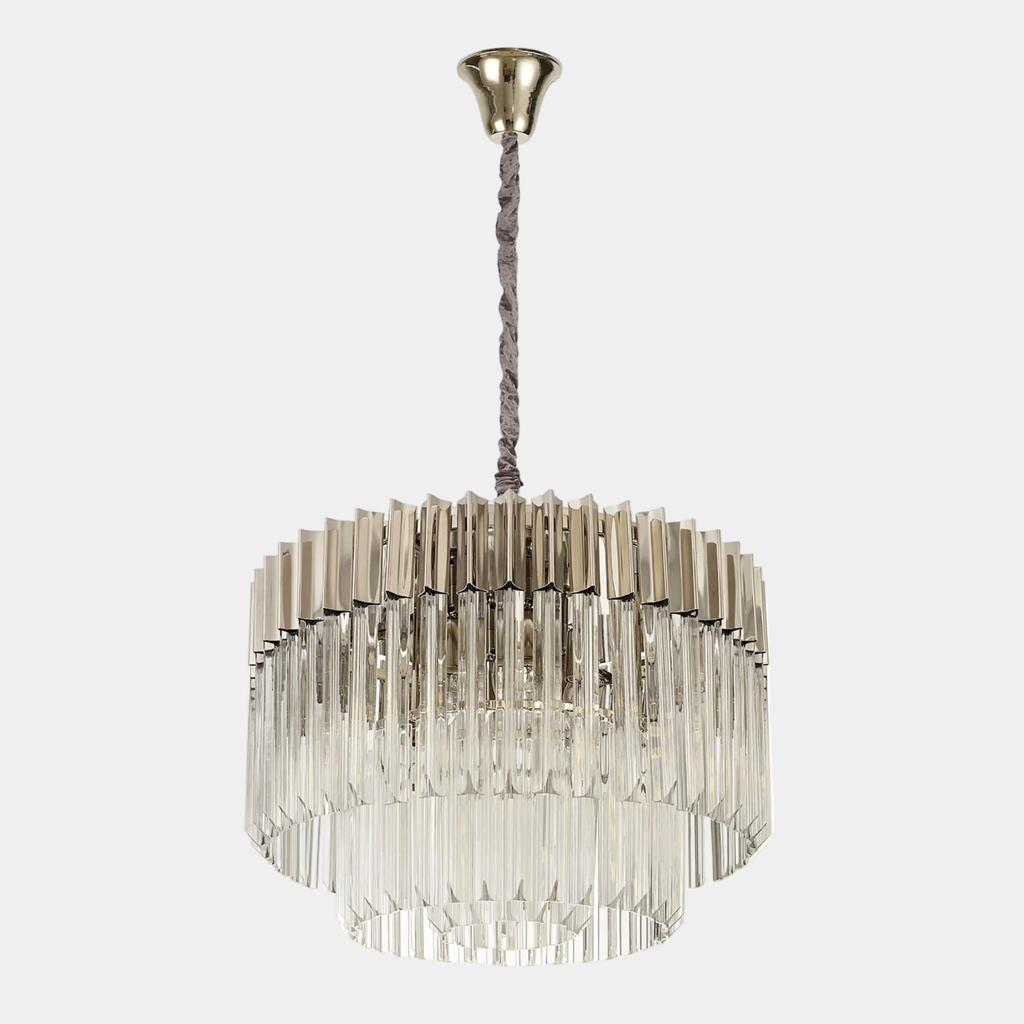 Avadi 8 Pendant Brass Glass