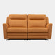 Large 2 Seat Sofa With Double Power Recliners And USB Port In Fabric Grade A