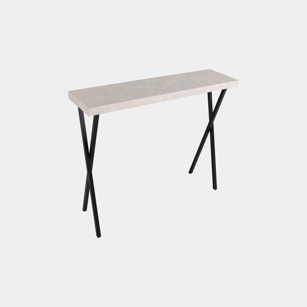 Luni Marble Effect Console Table