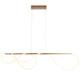 Leighton LED Linear Pendant Gold