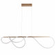 Leighton LED Linear Pendant Gold