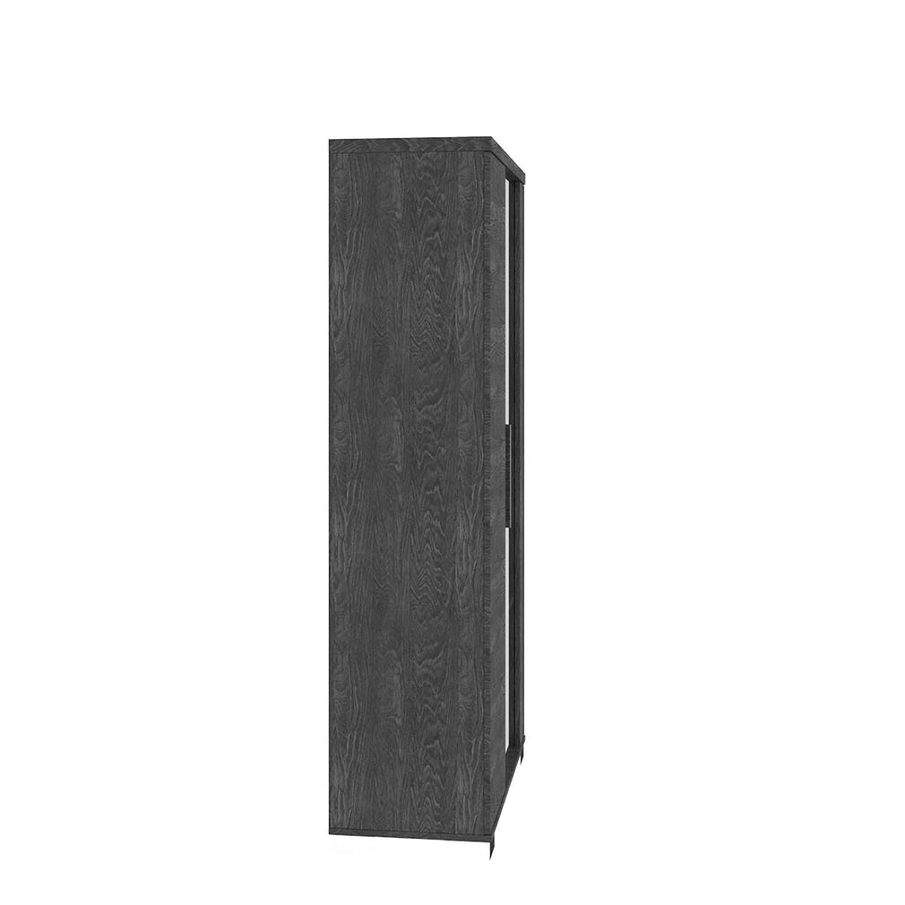 2 Door Vitirine With Light In Grey Birch