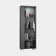 1 Door Vitrine With Light In Grey Birch