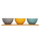 Catherine Lansfield Inga Dip Bowls - Set of 3 with Platter