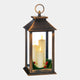 Festive Lantern - Bronze Finish with Flickerbright Candles
