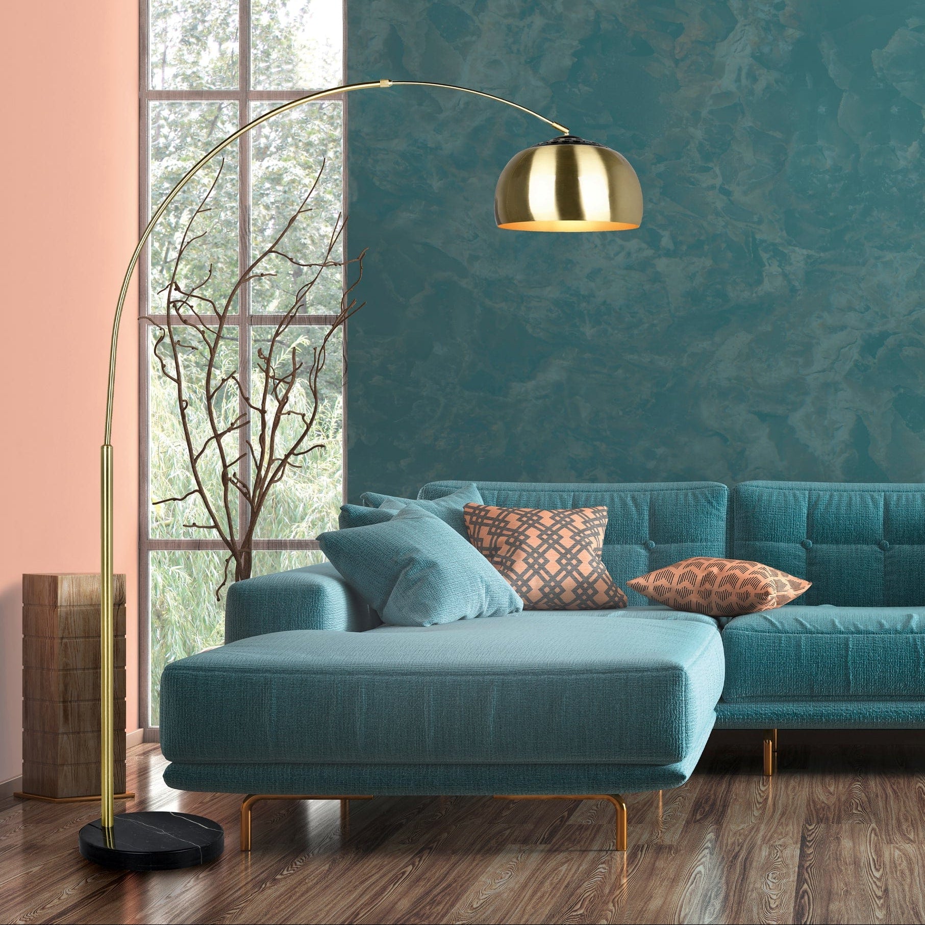 Angus Gold - Floor Lamp