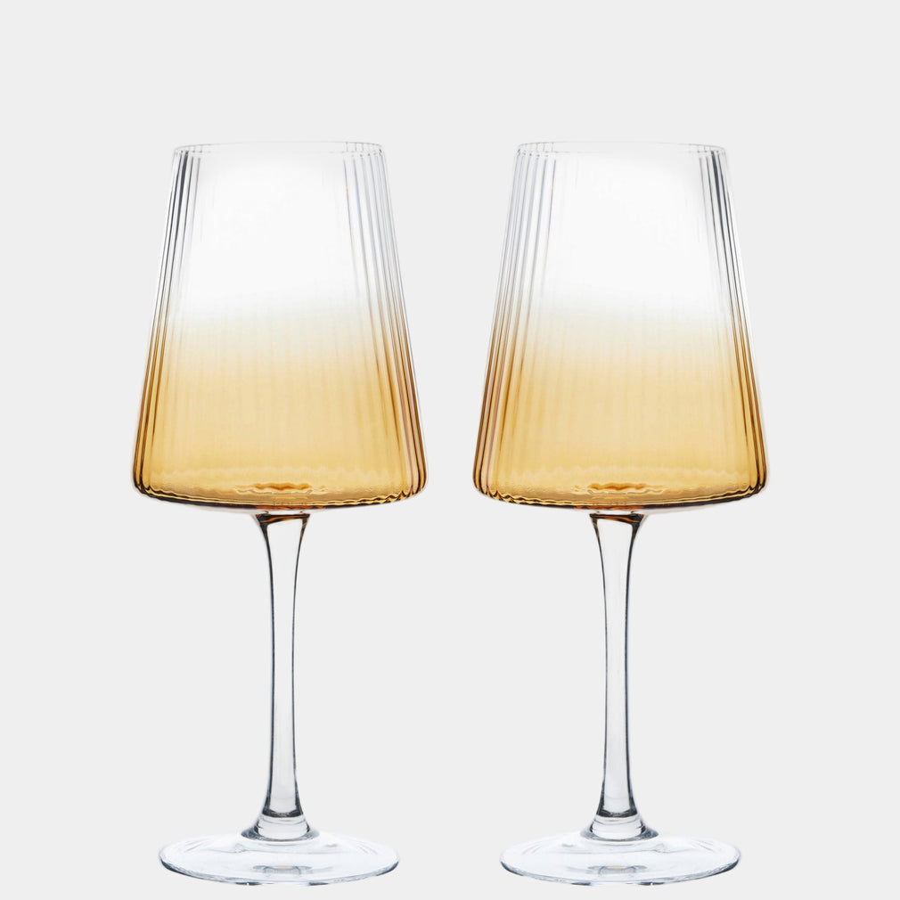 Empire Ombre - Wine Glasses Amber - Set of 2