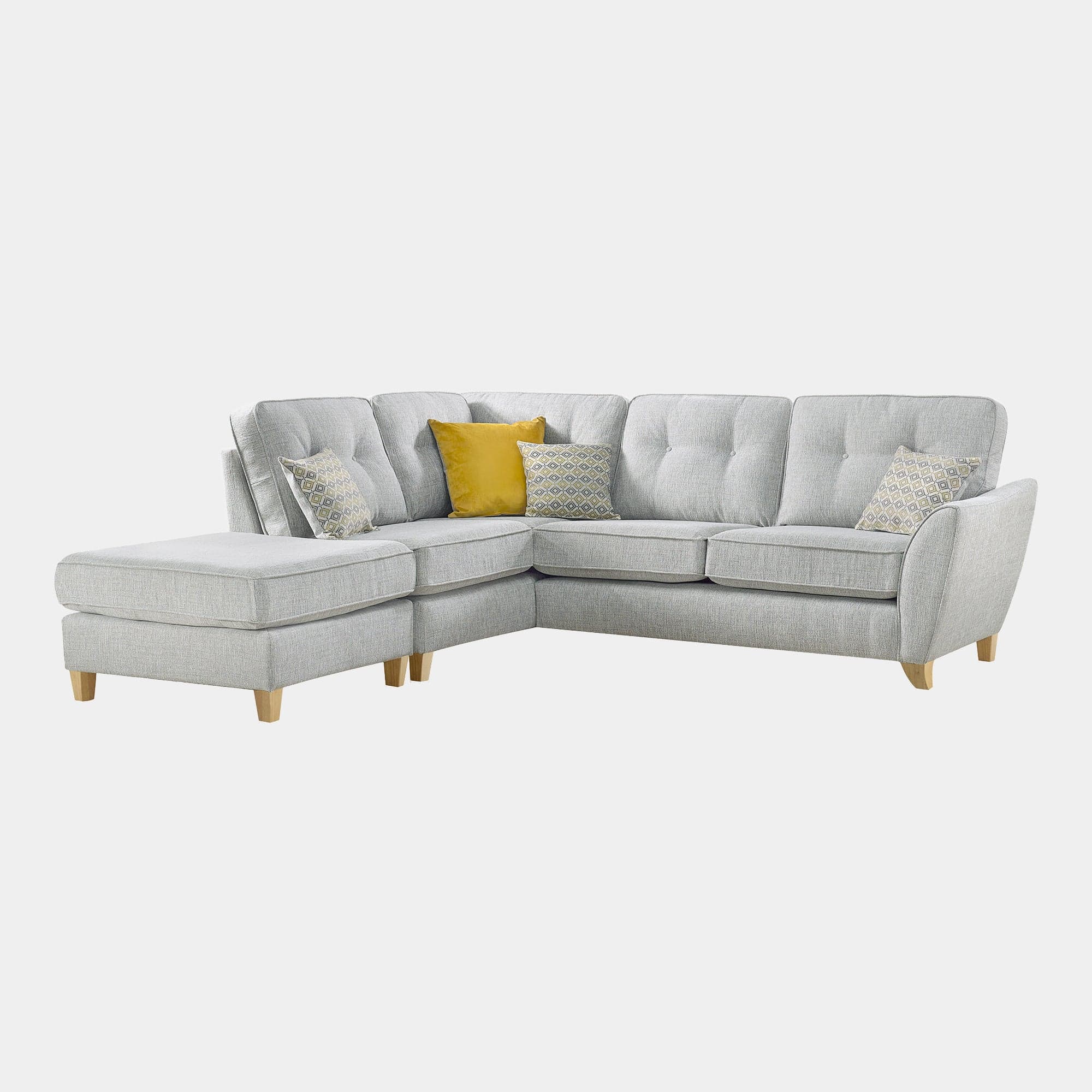 Small Chaise LHF With Free Footstool In Fabric Spirit