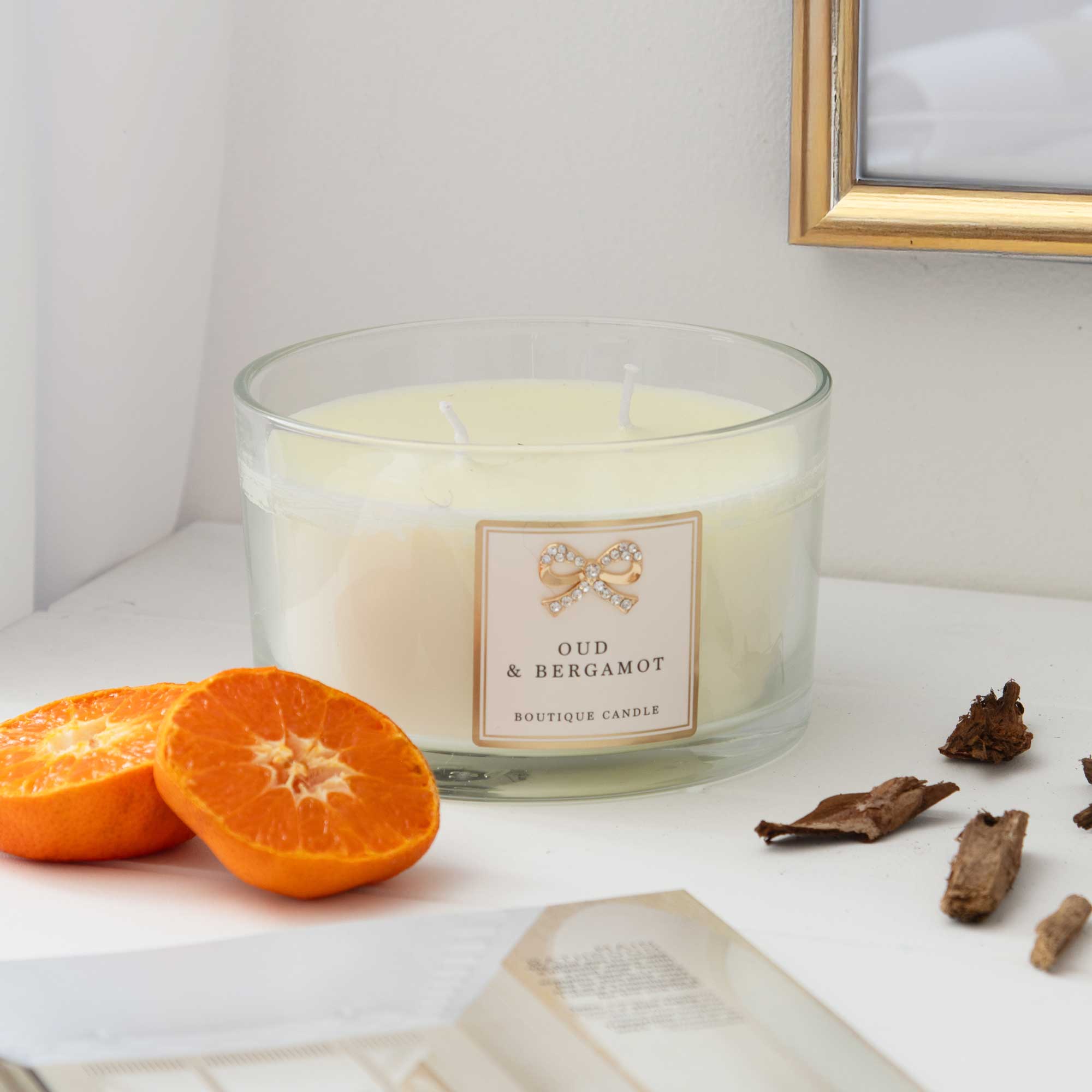 Oud & Bergamot Candle Jar (DR)