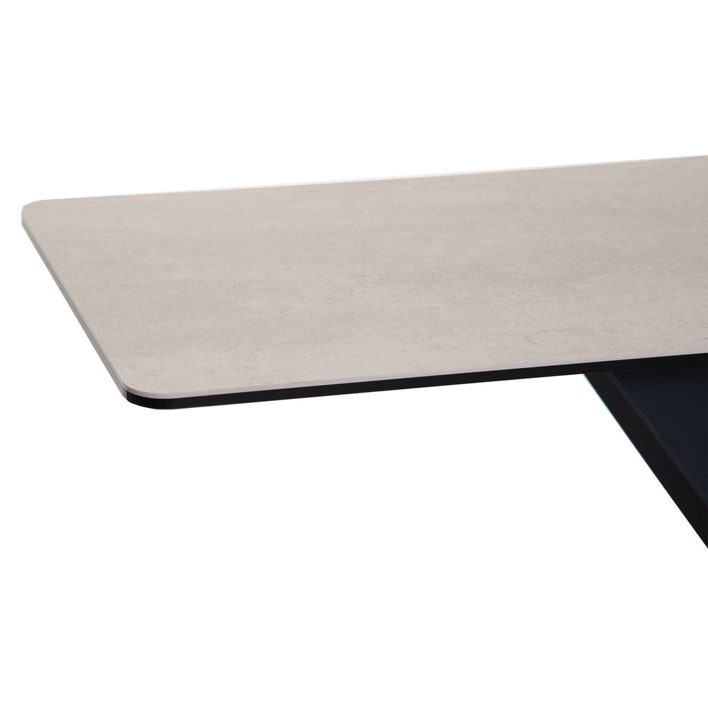 130cm Console Table With Salt White Ceramic Top