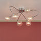 Bardo 6 Light Semi Flush Chrome