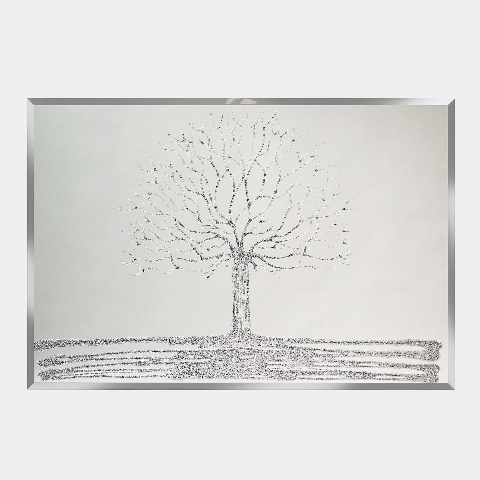 Silver Glitter Tree 102x77cm (WG)