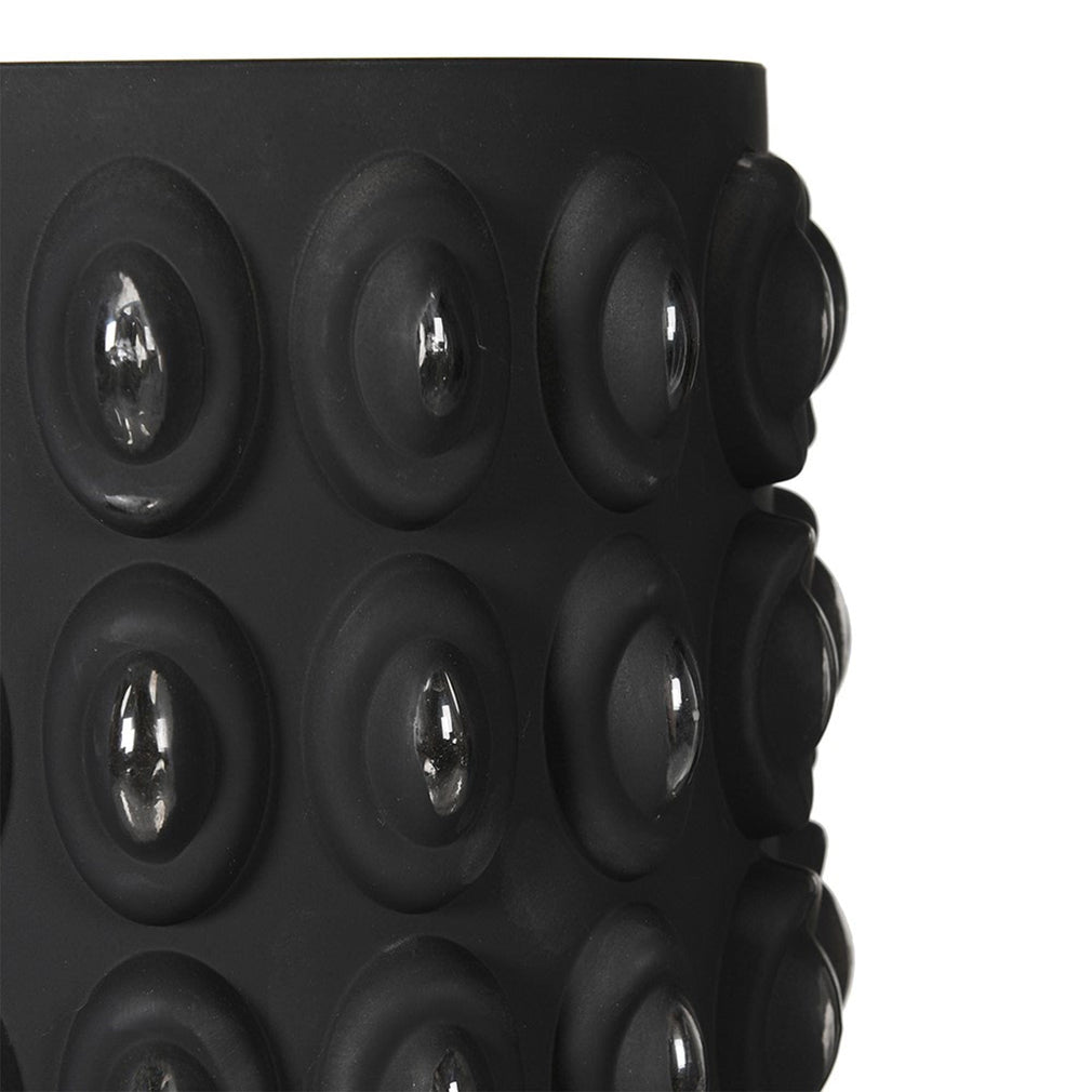 Bobble Glass Vase - Black