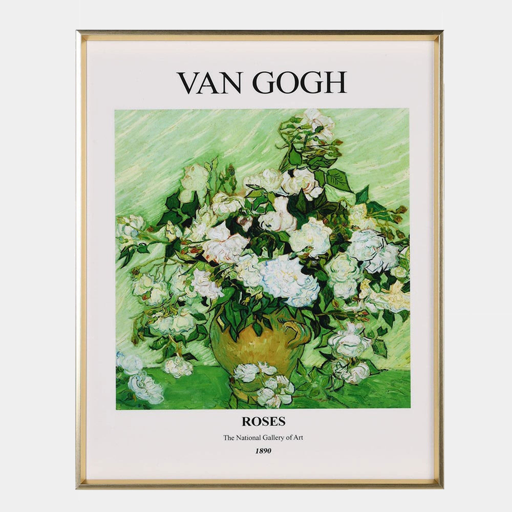 Vincent Van Gogh Roses - Framed Wall Art Print