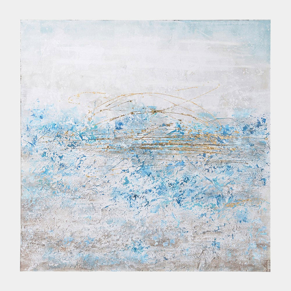 Glacier - Framed Painted Canvas Wall Art