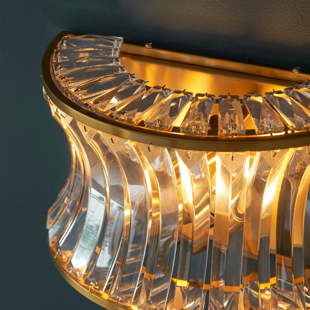 Lola Crystal Wall Light Gold