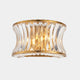 Curve Crystal Wall Light Gold