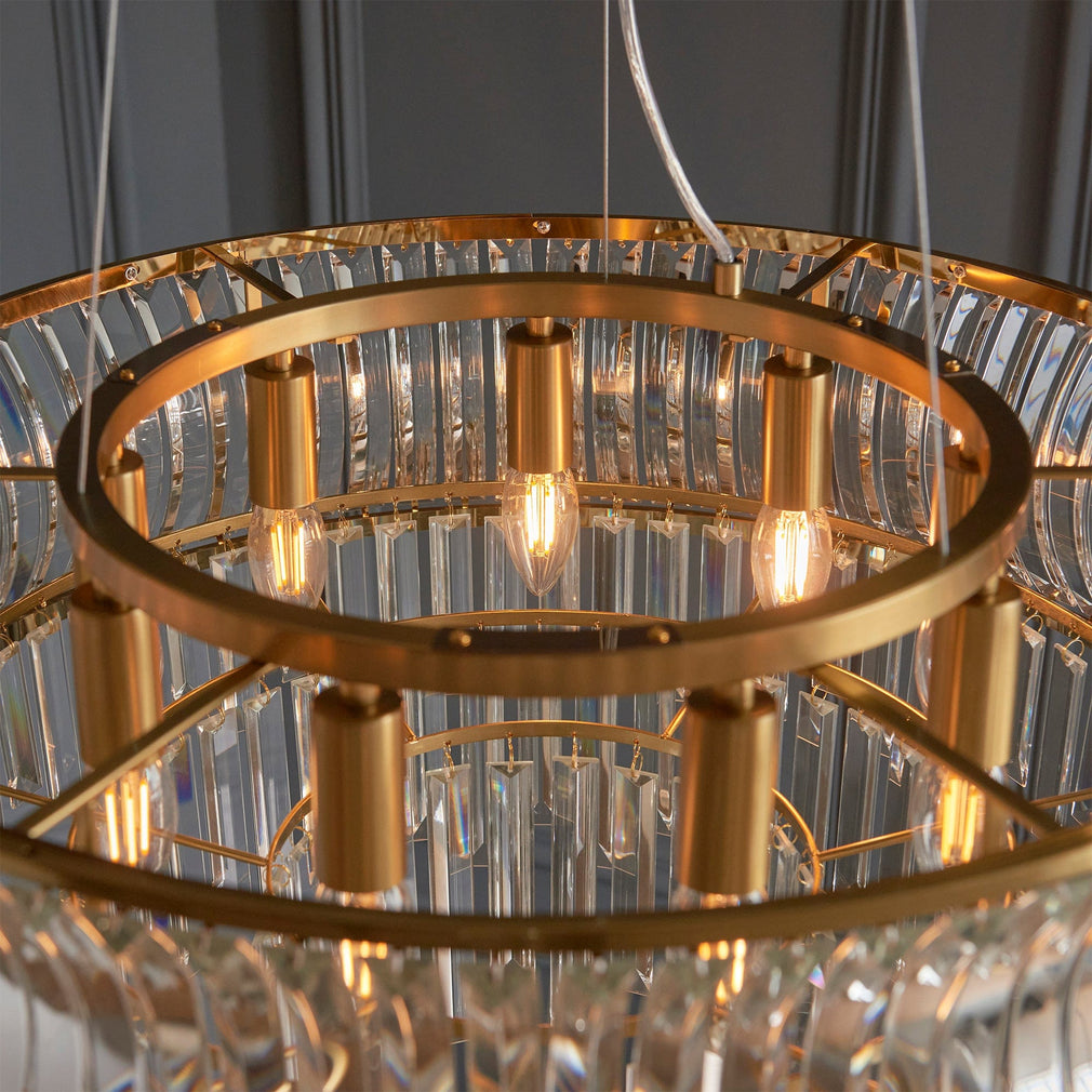 Lola Crystal Gold 9 LT Pendant Gold
