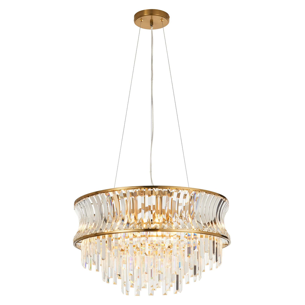 Lola Gold Crystal 9 Light Pendant