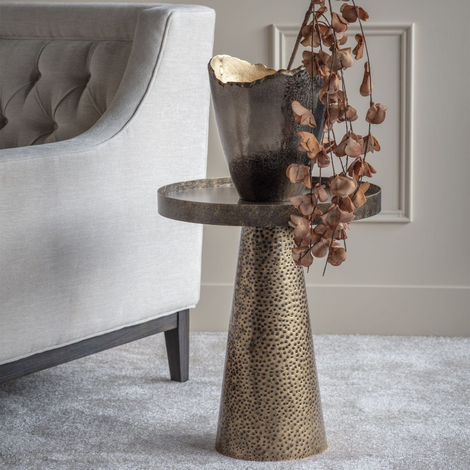 Carmel - Metallic Side Table