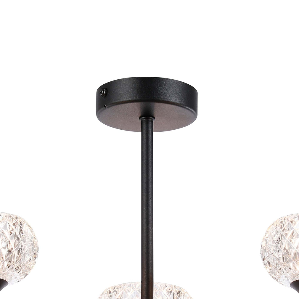Aria Black 3 Light Pendant