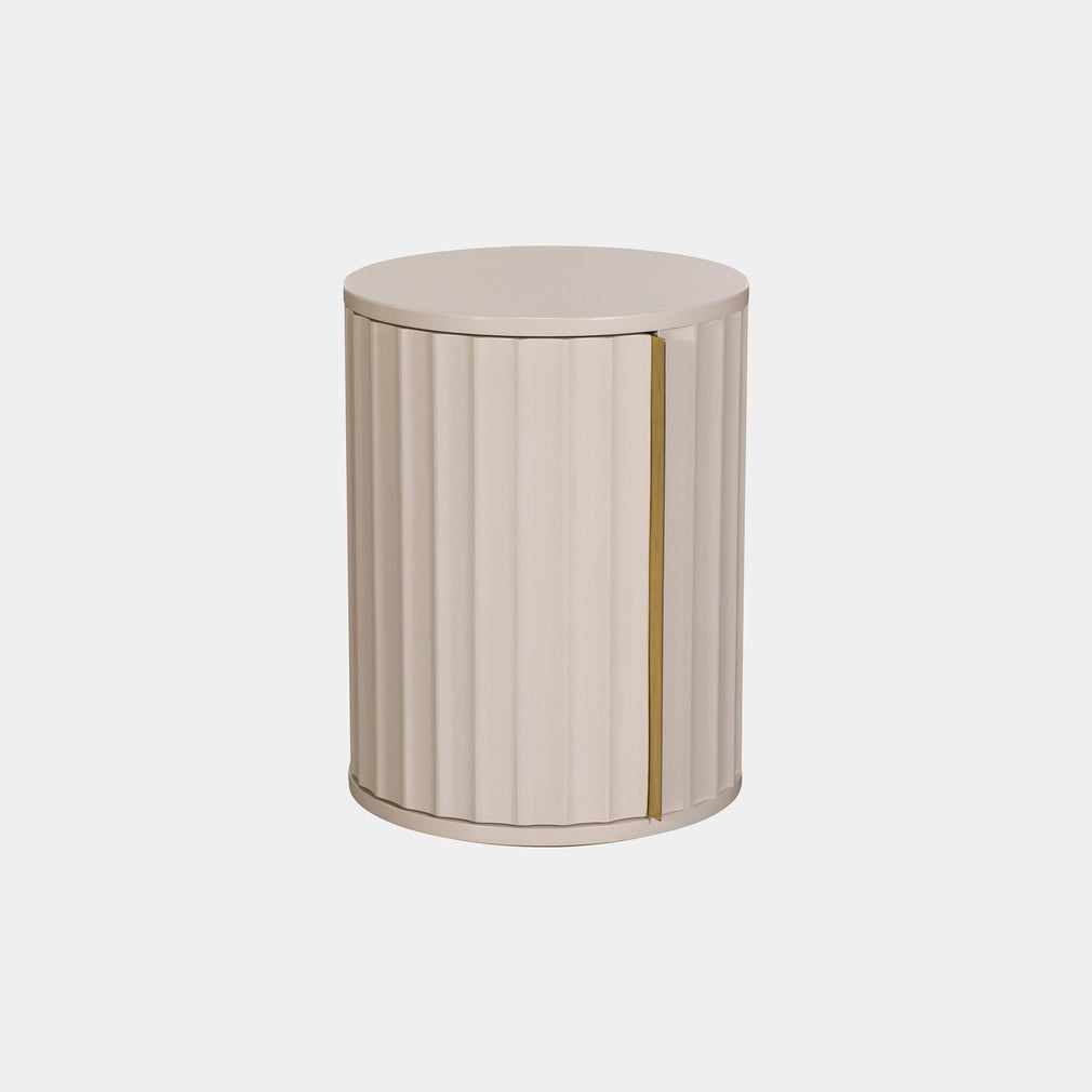 Lille - 1 Door LHF Bedside High Gloss Finish