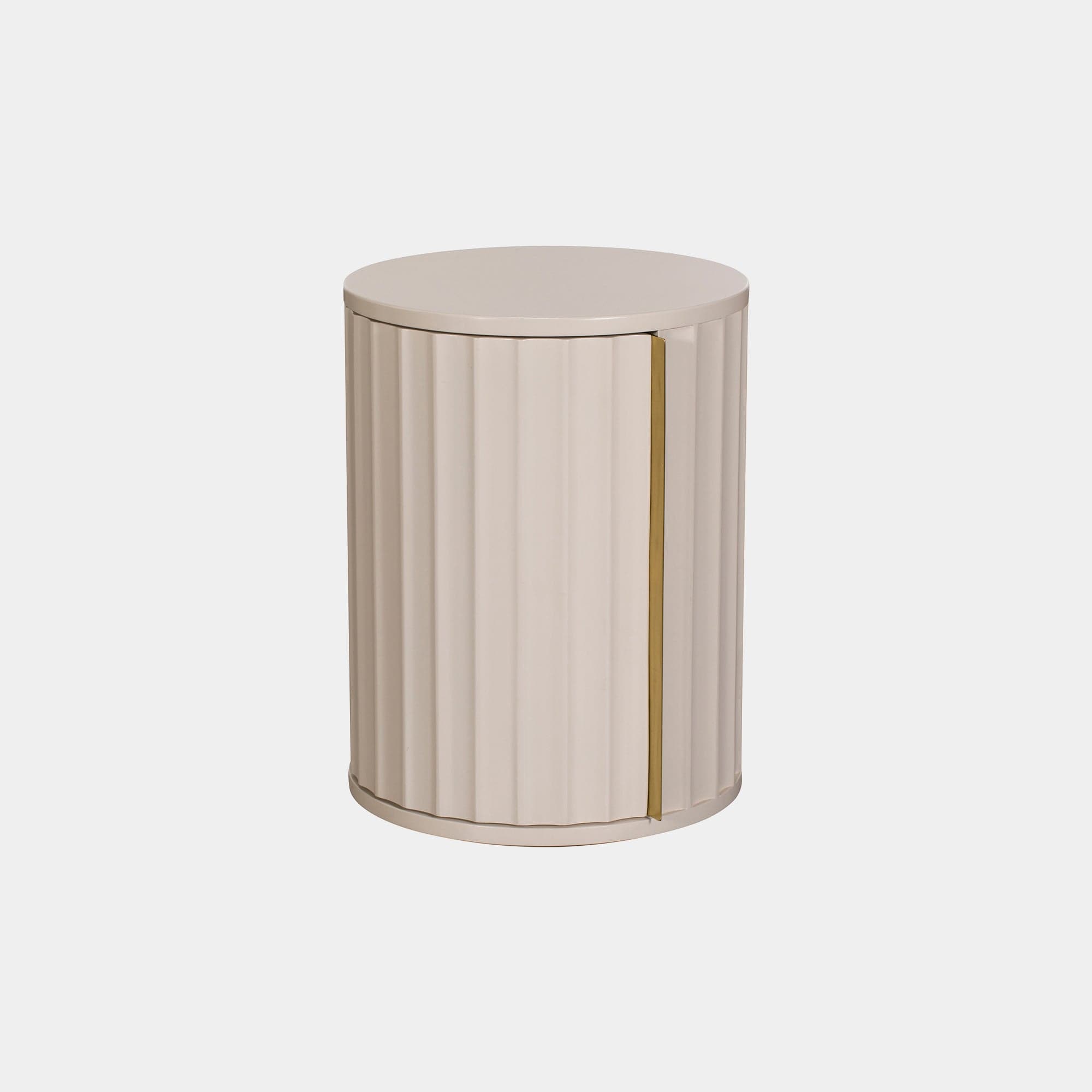 Lille - 1 Door LHF Bedside High Gloss Finish