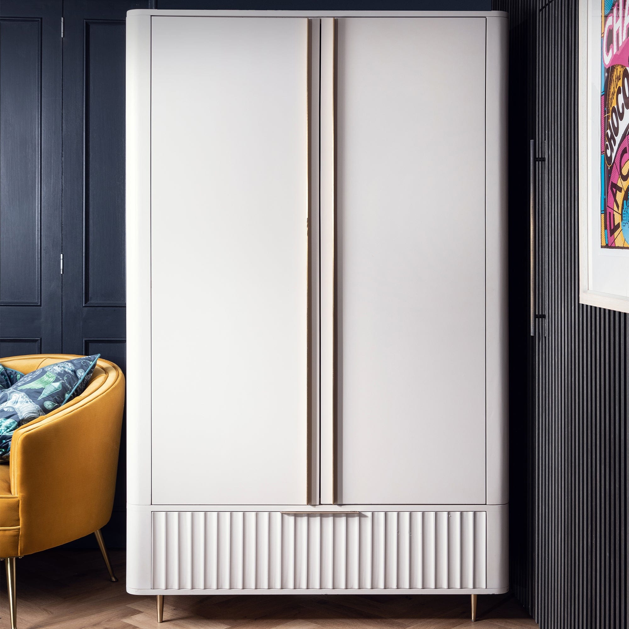 Lille - Double Wardrobe High Gloss Finish
