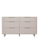 Lille - 6 Drawer Wide Chest High Gloss Finish