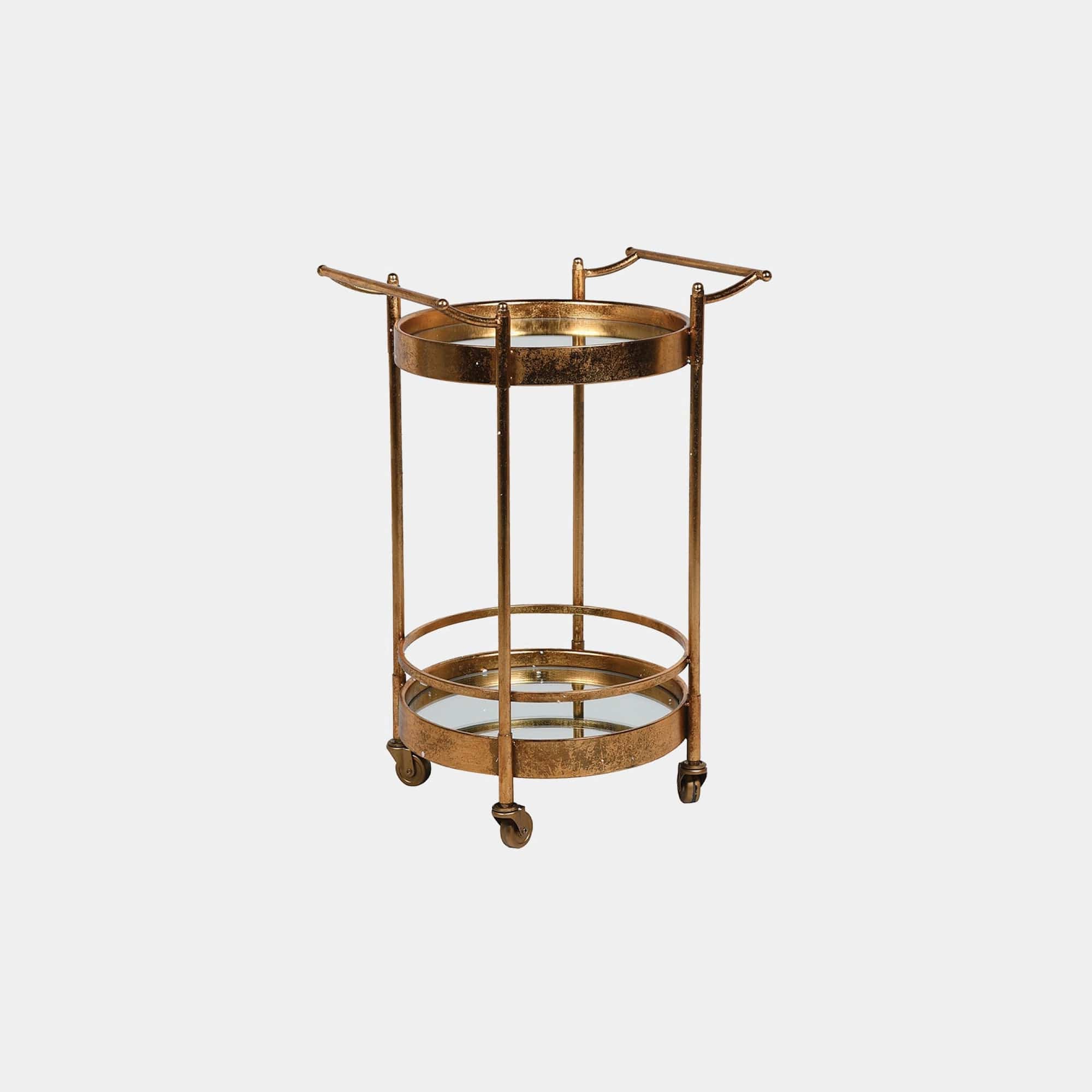 Gloria - Gold Mirror Trolley